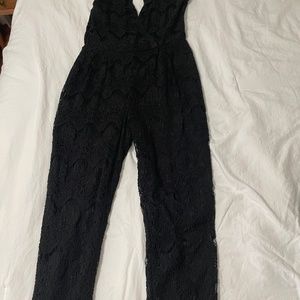 Black lace jumpsuit